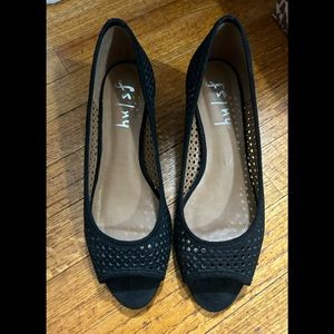 fs/ny Necessary Black Nubuck open toe shoes